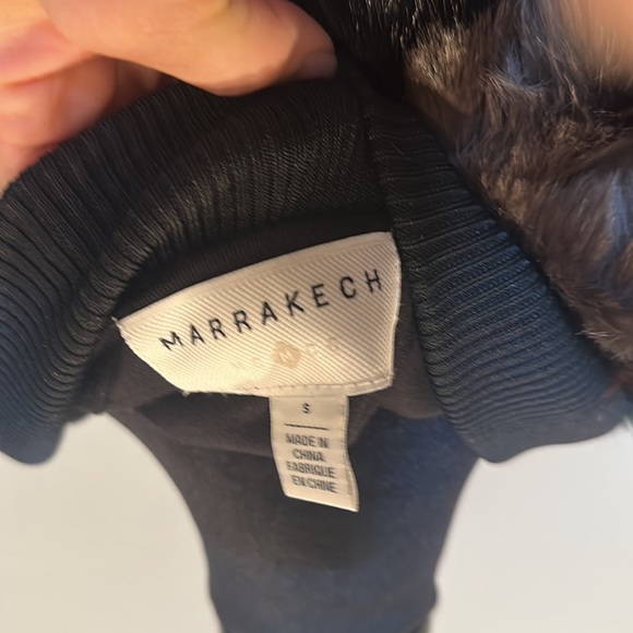 Marrakech Faux Fur Bomber Jacket, size Small - Picture 10 of 10